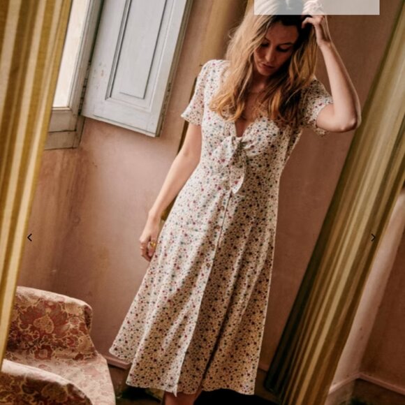 Sezane Ophelia Dress Chanson D'été - Size 36 - Picture 1 of 9